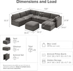 mopio Oversized Modular Sectional Sofa - Image 2