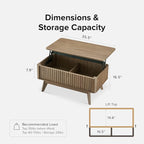 mopio Brooklyn Lift Top Coffee Table - Image 2
