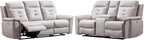 ANJ 2-Piece Faux Leather Power Recliner Sofa Set - Image 8