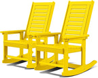 GREENVINES Outdoor Rocking Chairs | Set of 2 | Porch Rocker | HDPE Plastic | by GreenVines