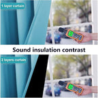 NICETOWN Insulated 100% Blackout Curtains, Noise Reducing Performance Drapes - Image 3