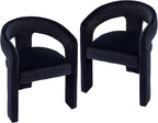 VESCASA Velvet Barrel Dining Chair by VESCASA