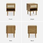 mopio Haylee Rattan Side Table, Small Accent Tables - Image 8