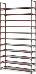 LANTEFUL 11 Tiers Tall Shoe Rack Holds 55 Pairs of Shoes - Image 8