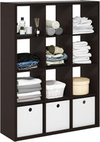 Furinno Cubicle Book Shelf, 12-Cube Bookshelf, Extra Thick Frame Reversible by Furinno-FitsYourSpaceFitsYourBudget