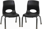 Children’s Factory MyPosture Plus 8" Chair, 2 Pack, Stackable Ergonomic Seating by Angeles