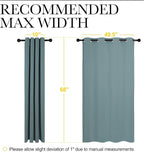NICETOWN Modern Blackout Curtains Noise Reducing, Thermal Insulated and Privacy - Image 7