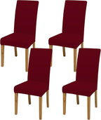 BIETYONE Stretch Dining Chair Covers Set of 4, Soft Removable Washable Kitchen by BIETYONE