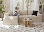 105" Convertible Sectional Couch by Unknown