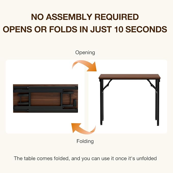 TEMI Small Computer Desk Folding Table - Image 4