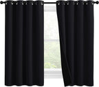 NICETOWN Truly Blackout Curtains 57 inches Length, 2 Thick Layers Completely by NICETOWN