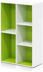 Furinno LUDER Book Shelf, 5-Cube Bookshelf, Reversible Bookcase, 9.4 x 19.5 x - Image 9