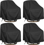 Outdoor Swivel Lounge Chair Cover 4 Pack, Waterproof Heavy Duty Outdoor Chair by HI%C2%B7%C2%B7%C2%B7YOURCOVER