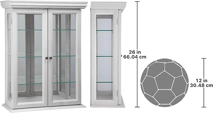 Design Toscano Country Tuscan Wall Curio Display and Storage Cabinet, 20 Inches - Image 2