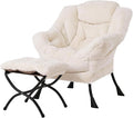 Tiita Lazy Chair with Ottoman, Comfy Leisure Sofa Armchair with Ottoman by TiitaHome