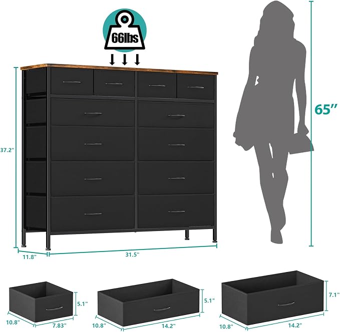 VASICAR Dresser for Bedroom - Image 3