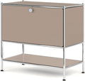 Metal Sidetable with Flap Door, 27.5" Height by SIMPLINK