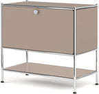 Metal Sidetable with Flap Door, 27.5" Height by SIMPLINK
