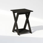 Furinno TIDUR Night Stand, Open Shelf Design X-Legs Nightstand, Criss-Crossed - Image 5