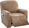 H.VERSAILTEX Velvet Stretch Recliner Couch Covers 4-Pieces Style Recliner Chair by HVERSAILTEX