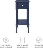 Linon Raleigh Navy Small Accent Table - Image 14
