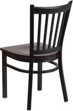 Flash Furniture 2 Pack HERCULES Series Black Vertical Back Metal Restaurant - Image 5