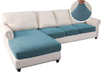H.VERSAILTEX Sectional Couch Covers 4 Pieces Sofa Seat Cushion Covers L Shape - Image 2