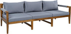 VilroCaz 3-Piece Patio Conversation Set, All Weather Sectional Sofa Set - Image 4