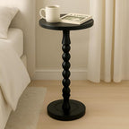 Round Side Table for Small Spaces, Drink Table - Image 4