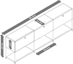 Modern Storage Cabinet Sideboard Versatile Free-Standing Organizer Cabinets - Image 3