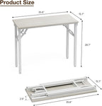 TEMI Small Computer Desk Folding Table - Image 3