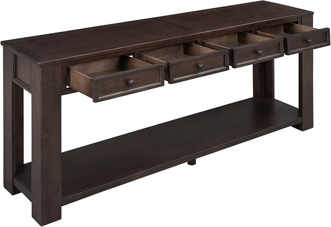 LKTART 63" Solid Wood Console Table Sofa Table - Image 7