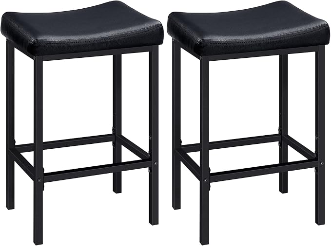 HOOBRO Bar Stools, Counter Height Stools, Saddle Barstools by HOOBRO