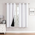 ChrisDowa White 100% Blackout Curtains by ChrisDowa