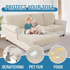 H.VERSAILTEX Sectional Couch Covers 6 Pieces Stretch Sofa Cover - Image 7