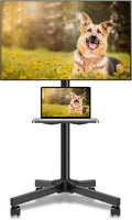 Mobile TV Carts on Wheels for 21-60 Inch Flat/Curved Panel Screens TVs by XINLEI