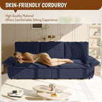 KEIKI 94.5'' King Size Pull Out Sleeper Sofa, 3-in-1 Convertible Futon Couch - Image 6