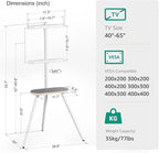 Tripod Easel TV Stand for 40 to 65 Inch LCD Led Screen, Height Adjustable and - Image 8