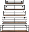 CRUGLA Floating Wall Shelves Set of 5, Wall Mounted Bathroom Shelves, Hanging by CRUGLA