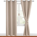 Blackout Curtains for Bedroom, 42 x 84 Inches Long, 2 Panels | Thermal by Hiasan