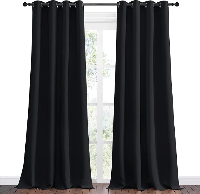 NICETOWN Halloween Patio Blackout Curtain Shades, 2 Panels, 55 inches x 108 - Image 2