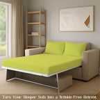 Sleeper Sofa Bed Sheet, 100% Cotton 400 Thread Count, 4 Piece Set, Deep Pocket - Image 7
