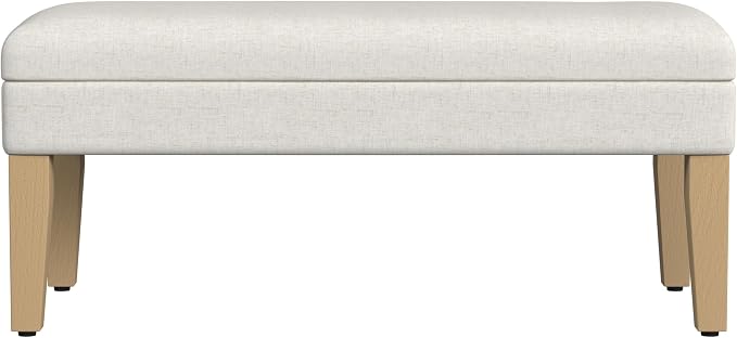 Homepop Home Decor | Upholstered Decorative Storage Ottoman Bench | Ottoman - Image 4