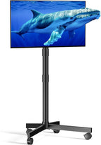 Mobile TV Cart Rolling TV Stand by XyndyxErgonomicDesign