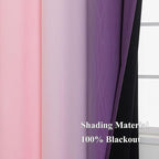 Pink and Purple Ombre Blackout Curtains - Image 5