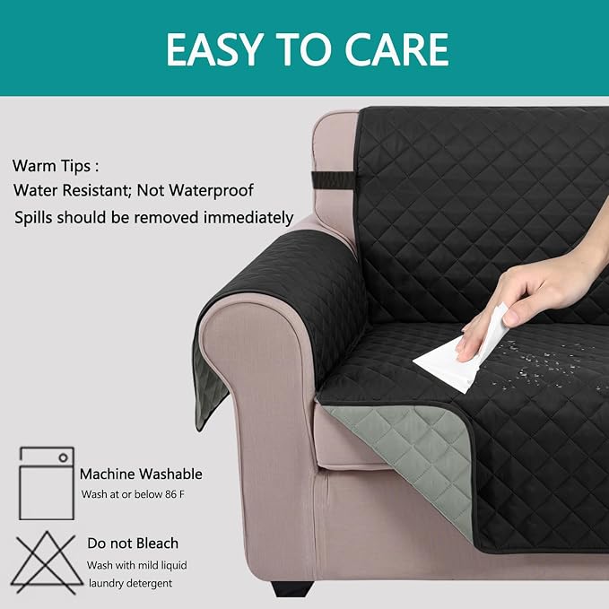 U-NICE HOME Reversible 23''Recliner Small Chair Cover, Pet Friendly, Elastic - Image 4