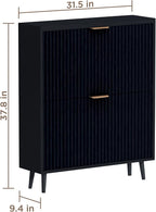 Shoe Cabinet Storage, Modern Freestanding Organizer - Image 2