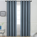 Yakamok Room Darkening Curtains 52x96 inch Length Stone Blue-Living Room | 2 by Yakamok