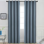 Yakamok Room Darkening Curtains 52x90 inch Length Stone Blue-Living Room | 2 by Yakamok