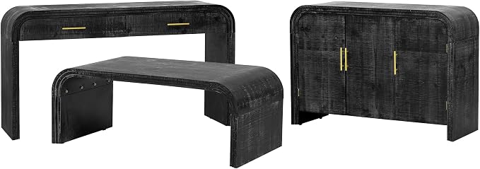Retro Minimalist Curved Sideboard - Image 9
